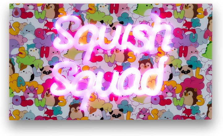 Настінна лампа Squishmallows Squish Squad Neon Wall Light Neon Pink (5060960748355) - зображення 6