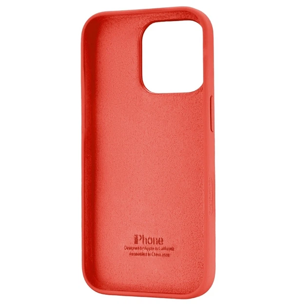 Чехол Fiji Silicone Case для Apple iPhone 16 Pro бампер накладка Soft Touch с микрофиброй Cadmium Orange - Фото 2 Чехол Fiji Silicone Case для Apple iPhone 16 Pro бампер накладка Soft Touch с микрофиброй Cadmium Orange - изображение 2