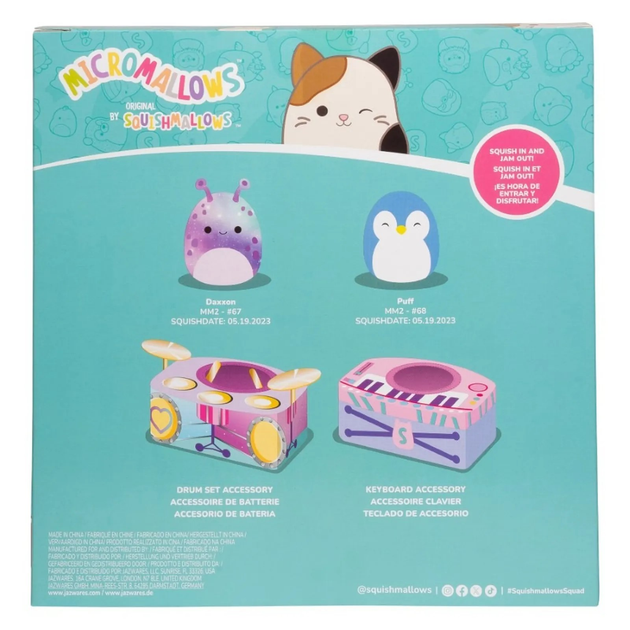Maskotka Squishmallows Micromallows That's My Jam 2 szt 6 cm (0191726748069) - obraz 16