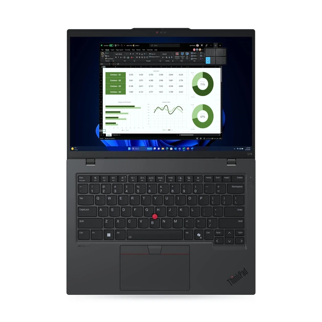 Lenovo Ноутбук ThinkPad L14-G5 14" WUXGA IPS AG, Intel U7-155U, 32GB, F1TB, UMA, DOS, черный - Фото 12 Lenovo Ноутбук ThinkPad L14-G5 14" WUXGA IPS AG, Intel U7-155U, 32GB, F1TB, UMA, DOS, черный - изображение 12