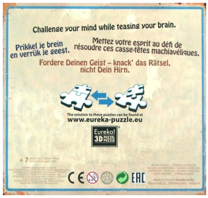 Zestaw łamigłówek Eureka 3D Puzzle 10 Metall Puzzles (5425004733566) - obraz 4