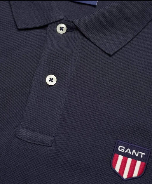Поло чоловіче GANT SHIELD PIQUE SLEEVE POLO GT-9768NV L - зображення 7