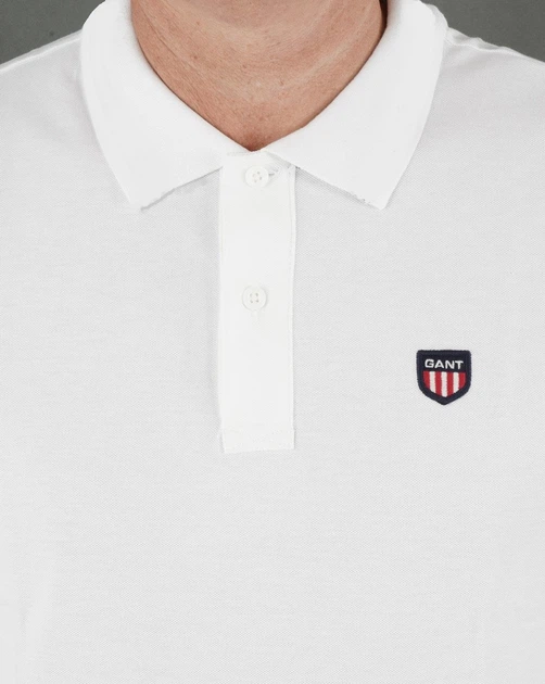 Поло чоловіче GANT SHIELD PIQUE SLEEVE POLO GT-9768WT L - зображення 4