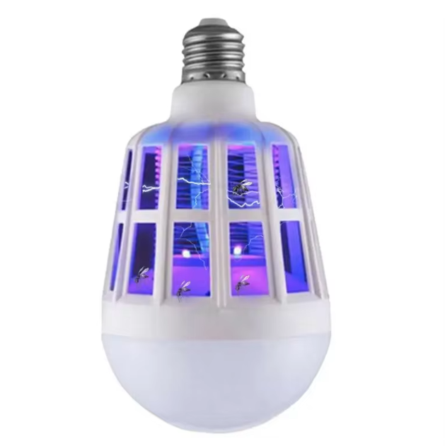 Світлодіодна лампа приманка - знищувач для комах 2в1 Destrui Lamp DL9808 White - зображення 3