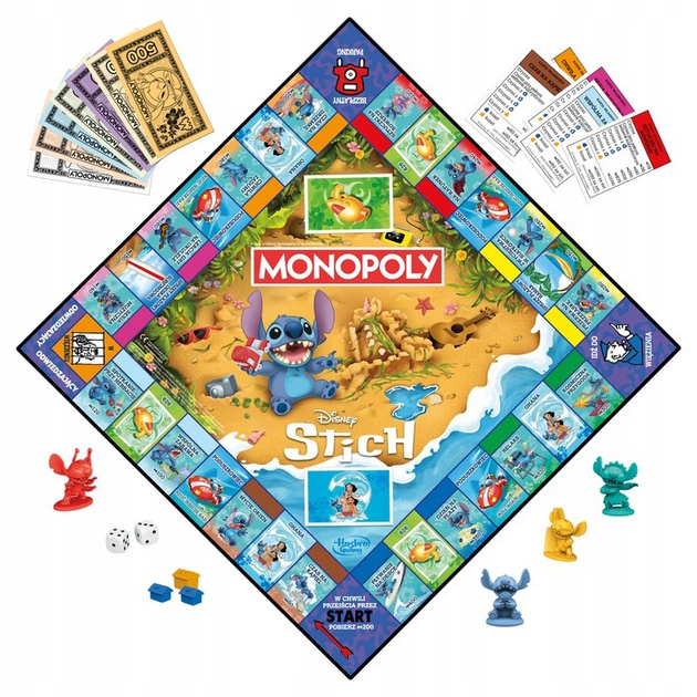 Gra planszowa Hasbro Monopoly Disney Stitch wersja polska G0388 (5010996325037) - obraz 2