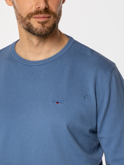 Джемпер чоловічий Lee Cooper Andy Organic M Синій (5905991716532) - зображення 4