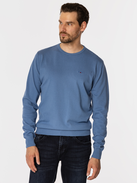Sweter męski bawełniany Lee Cooper Andy Organic XL Niebieski - obraz 1