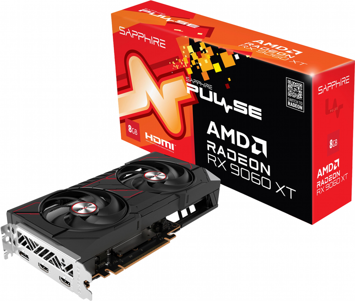 Karta graficzna Sapphire PCI-Ex Radeon RX 9060 XT Pulse 8GB GDDR6 (128bit) (3290/20000) (2 x HDMI, DisplayPort) (11350-04-20G) - obraz 7
