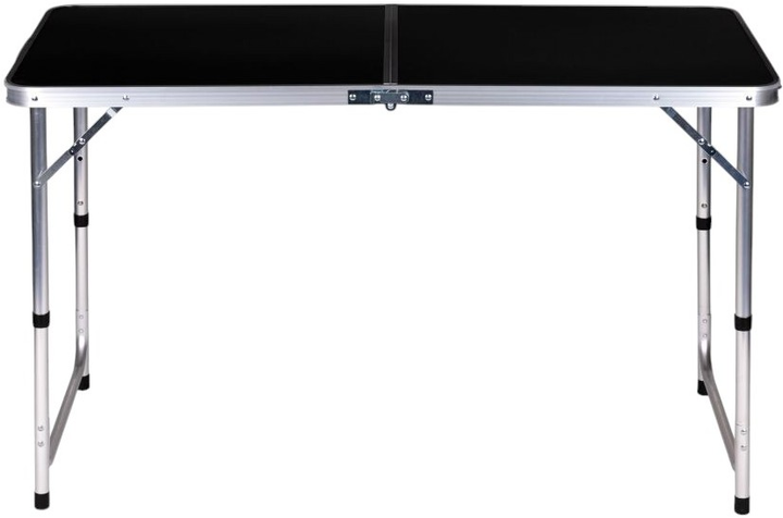Zestaw stół składany turystyczny i 4 krzesła ModernHome by Multistore czarny (HTA120R+4S BLACK) - obraz 3