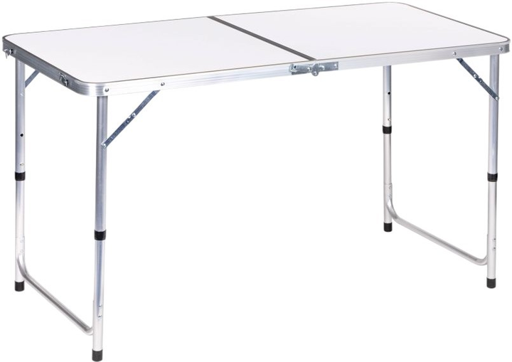 Zestaw stół składany turystyczny i 4 krzesła ModernHome by Multistore biały (HTA120R+4S WHITE) - obraz 2
