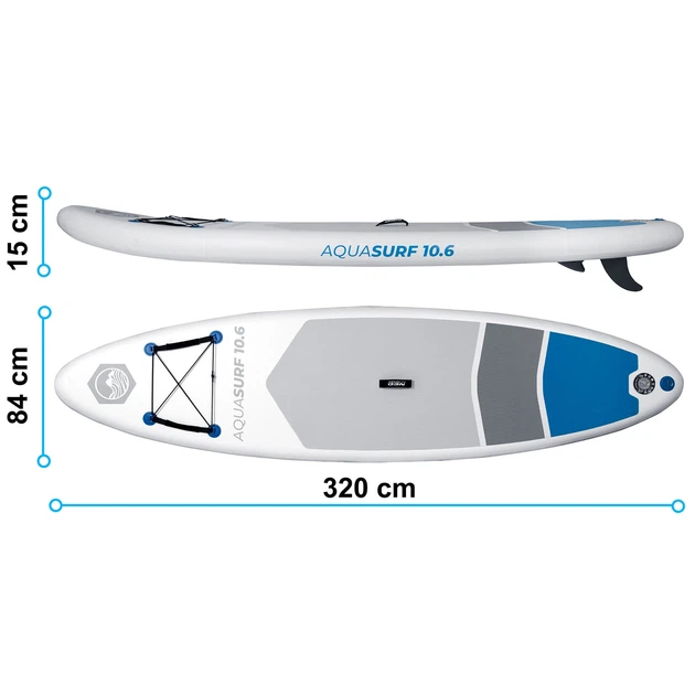 Надувна SUP дошка (Сапборд) Neo-Sport 170200 Aquasurf 320 - изображение 4