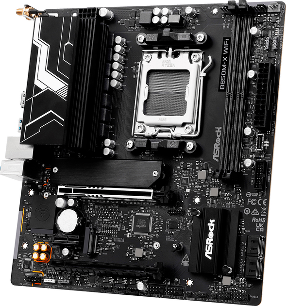 Płyta główna ASRock B850M-X Wi-Fi R2.0 (sAM5, AMD B850, PCI-Ex16) (90-MXBSH0-A0UAYZ) - obraz 3