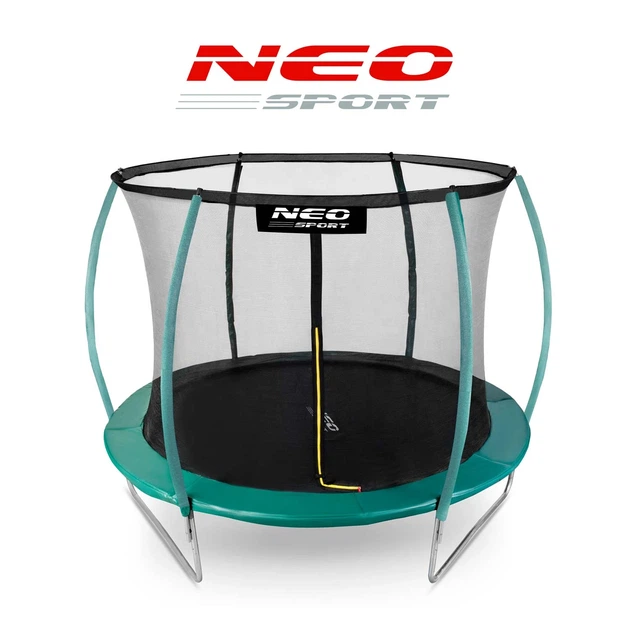 Батут Neo-Sport з внутрішньою сіткою 8 футів 252 см зелений - изображение 3