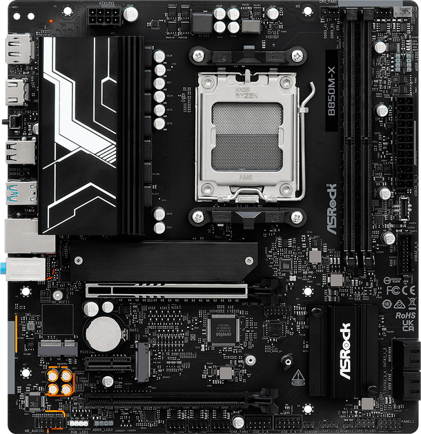 Płyta główna ASRock B850M-X R2.0 (sAM5, AMD B850, PCI-Ex16) - obraz 1