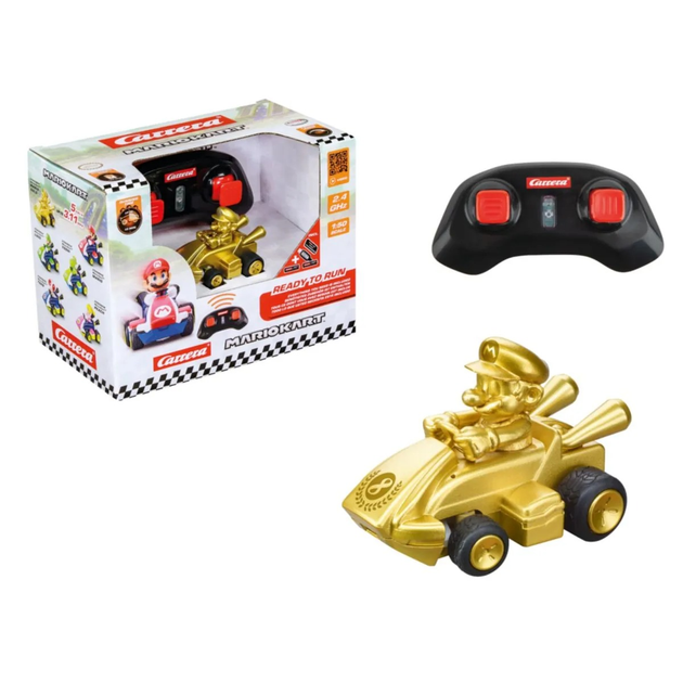 Машинка на радіокеруванні Carrera 2.4 GHz Mario Kart Mini RC 1:50 золота RV-370430031 (9003150148371) - зображення 2