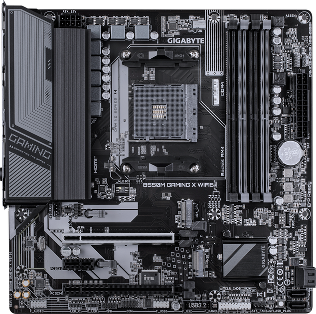 Płyta główna Gigabyte B550M GAMING X WIFI6 (sAM4, AMD B550, PCI-Ex16) - obraz 1