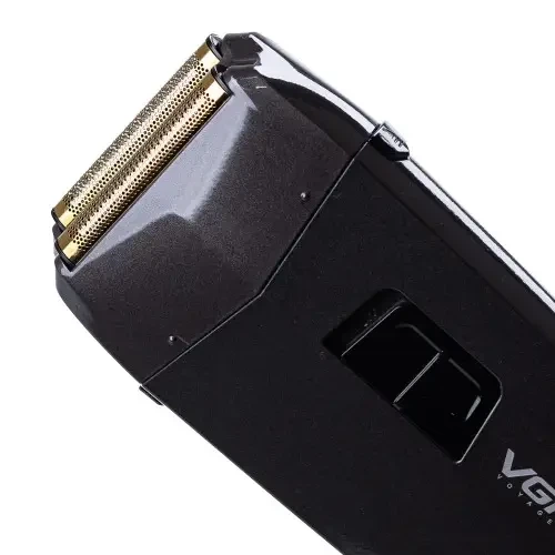 Триммер для бороды электробритва мужская VGR машинка для стрижки на аккумуляторе со съемными насадками шейвер Серый - изображение 5