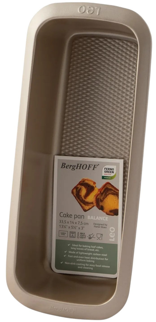 Форма для випікання BergHOFF Leo Balance прямокутна 30х11.5х7.5 см (5413821368382) - зображення 2