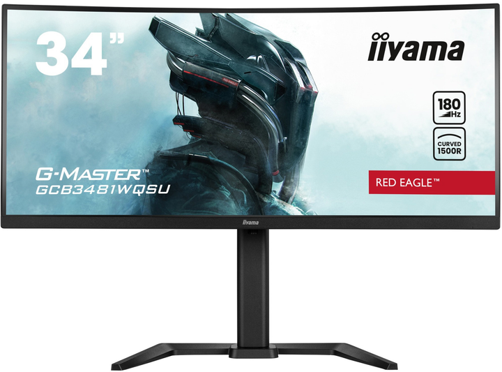 Монітор 34" iiyama G-Master Red Eagle GCB3481WQSU-B1 (4948570124251) - зображення 2