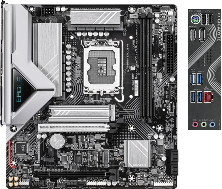 Материнська плата Gigabyte B860M Eagle V2 (s1851, Intel B860, PCI-Ex16) - зображення 1