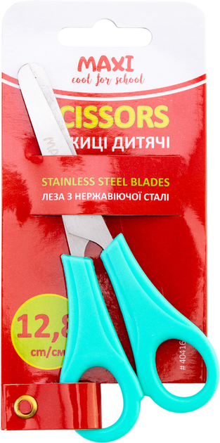 Упаковка ножниц детских Maxi 12.8 см Голубые x 6 шт (MX40416) - изображение 2
