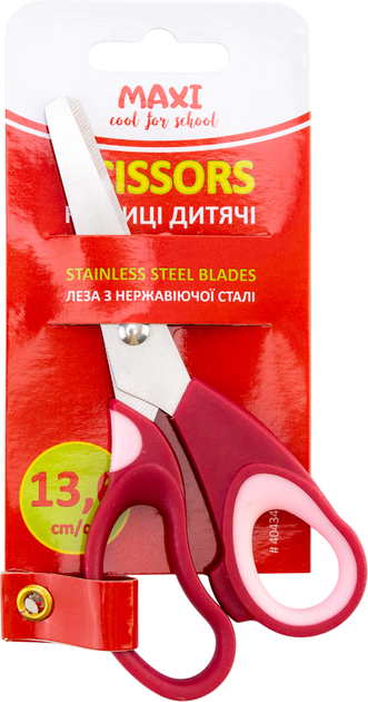 Упаковка ножиць дитячих Maxi 13.6 см Червоні x 12 шт (MX40434) - зображення 2