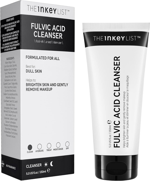 Żel do mycia twarzy The Inkey List Fulvic Acid 150 ml (5060879822405) - obraz 1