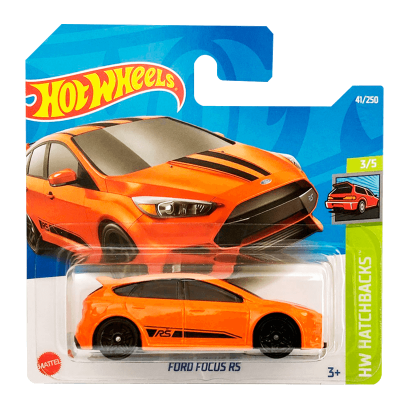 Машинка Базовая Hot Wheels Ford Focus RS HCX73 Hatchbacks Orange