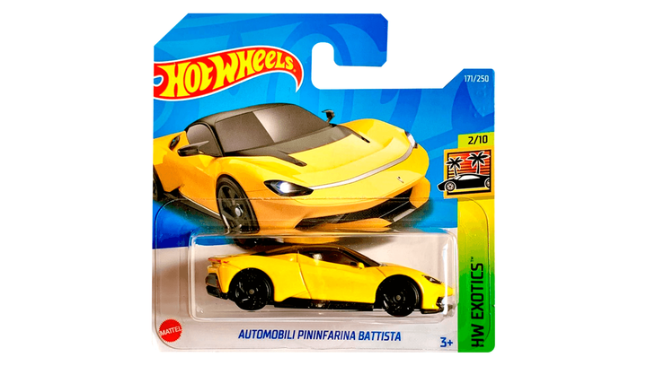 Машинка Базовая Hot Wheels Automobili Pininfarina Battista HCV89 Exotics 1шт - изображение 2