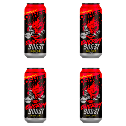 Набір Напій Енергетичний 4шт Oshee Cyberpunk Energy Boost Bubble Gum 500ml - Фото 1 Набір Напій Енергетичний 4шт Oshee Cyberpunk Energy Boost Bubble Gum 500ml - зображення 1