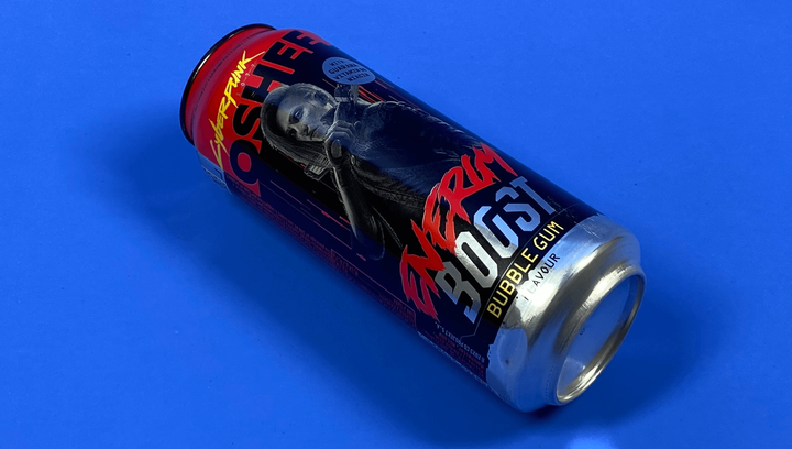 Набір Напій Енергетичний 12шт Oshee Cyberpunk Energy Boost Bubble Gum 500ml - зображення 5