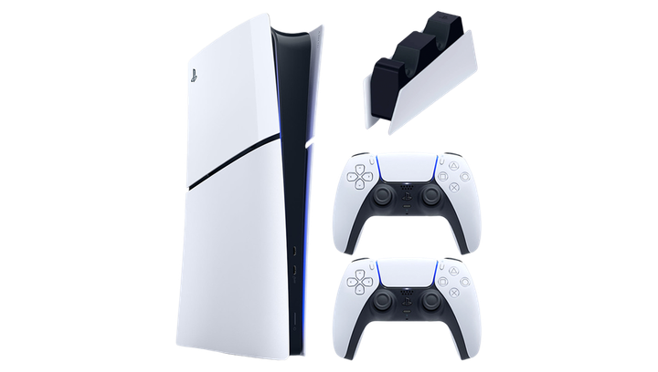Набор Консоль Sony PlayStation 5 Slim Digital Edition 825GB White + Геймпад Беспроводной DualSense + Зарядное Устройство Проводной DualSense - изображение 2