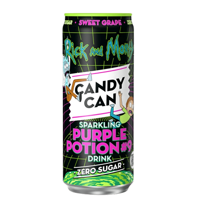 Напиток Candy Can Rick and Morty Sweet Grape Zero Sugar 330ml от