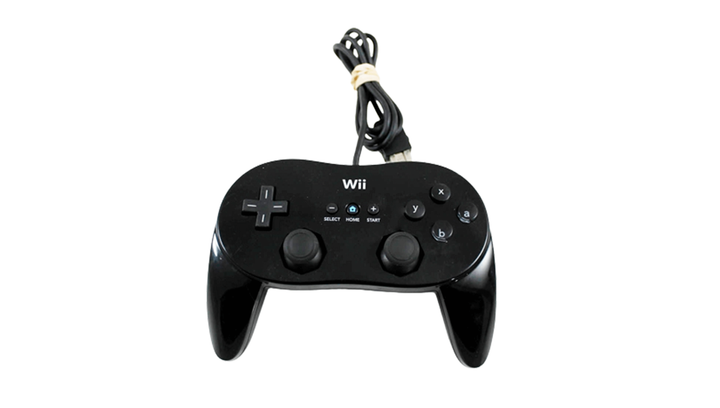 Геймпад Дротовий Nintendo Wii RVL-005(-02) Classic Controller Pro Black 1m Б/У - Фото 4 Геймпад Дротовий Nintendo Wii RVL-005(-02) Classic Controller Pro Black 1m Б/У - зображення 4