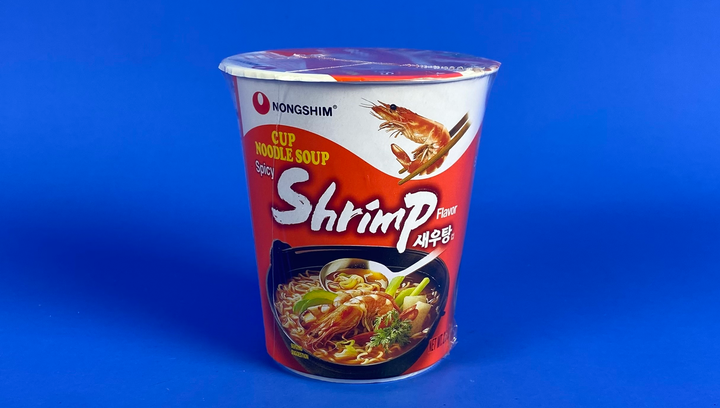 Локшина Nongshim Cup Noodle Spicy Shrimp з Креветками Гостра 67g - Фото 2 Локшина Nongshim Cup Noodle Spicy Shrimp з Креветками Гостра 67g - зображення 2