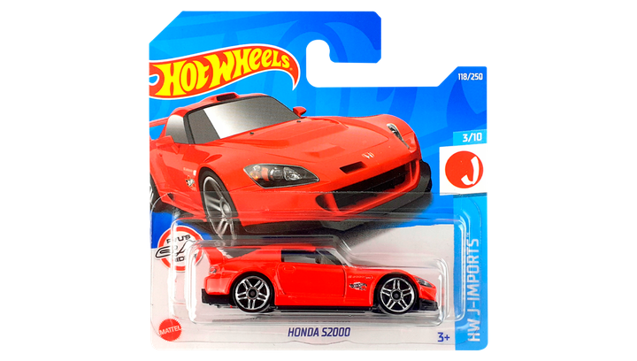 Машинка Базовая Hot Wheels Honda S2000 J-Imports 1:64 HCX25 Red - изображение 2
