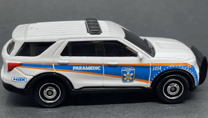 Машинка Велике Місто Matchbox 2023 Ford Police Interceptor Utility Highway 1:64 HVN42 White - зображення 4