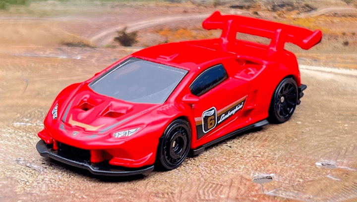 Машинка Базовая Hot Wheels Lamborghini Huracán LP 620-2 Super Trofeo Exotics 1:64 HTC25 Red - изображение 2