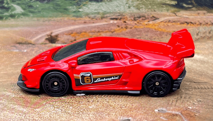 Машинка Базовая Hot Wheels Lamborghini Huracán LP 620-2 Super Trofeo Exotics 1:64 HTC25 Red - изображение 4
