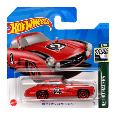 Машинка Базова Hot Wheels Mercedes-Benz 300 SL Retro Racers