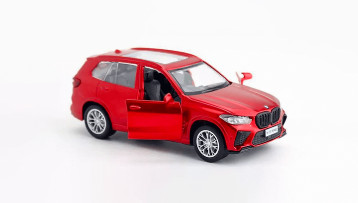 Машинка Автопром BMW X5M 1:43 Red - изображение 5