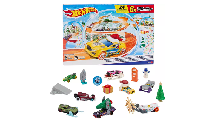 Набор Hot Wheels Адвент-Календарь 2024 1:64 HTG00 White - изображение 2