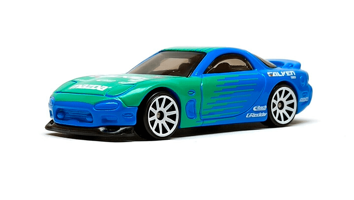 Машинка Базовая Hot Wheels '95 Mazda RX-7 HCV86 Drift Green Blue