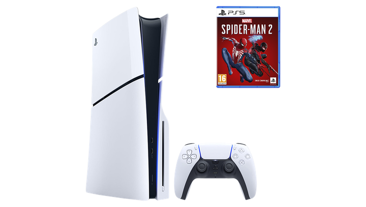Набор Консоль Sony PlayStation 5 Slim Blu-ray 1TB White + Игра Marvel’s Spider-Man 2 Русская Озвучка - Фото 2 Набор Консоль Sony PlayStation 5 Slim Blu-ray 1TB White + Игра Marvel’s Spider-Man 2 Русская Озвучка - изображение 2