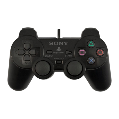 Геймпад Дротовий Sony PlayStation 2 SCPH-10010 DualShock 2 Black 2.5m Б/У - Фото 1 Геймпад Дротовий Sony PlayStation 2 SCPH-10010 DualShock 2 Black 2.5m Б/У - зображення 1