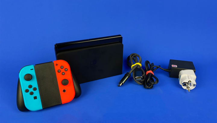 Консоль Nintendo Switch OLED Model HEG-001 64GB Blue Red Б/У - изображение 7