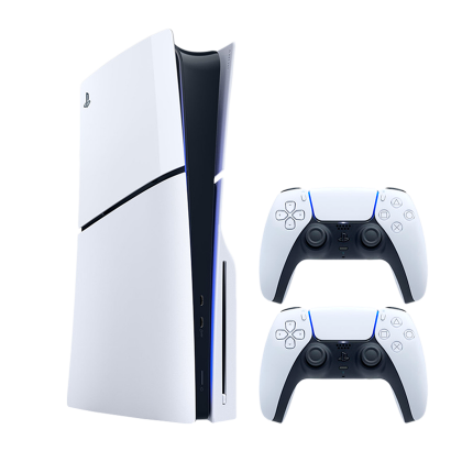 Набор Консоль Sony PlayStation 5 Slim Blu-ray 1TB White + Геймпад Беспроводной DualSense - Фото 1 Набор Консоль Sony PlayStation 5 Slim Blu-ray 1TB White + Геймпад Беспроводной DualSense - изображение 1