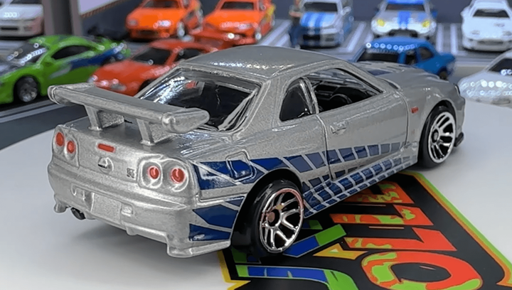 ミニカー Hot Wheels Nissan Skyline GT-R (BNR34) Тематическая Машинка Hot Wheels Nissan Skyline GT-R (BNR34