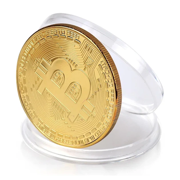 Сувенирная монета Биткоин(Bitcoin) BTC, на подарок в капсуле - изображение 3