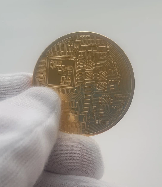 Сувенирная монета Биткоин(Bitcoin) BTC, на подарок в капсуле - изображение 8